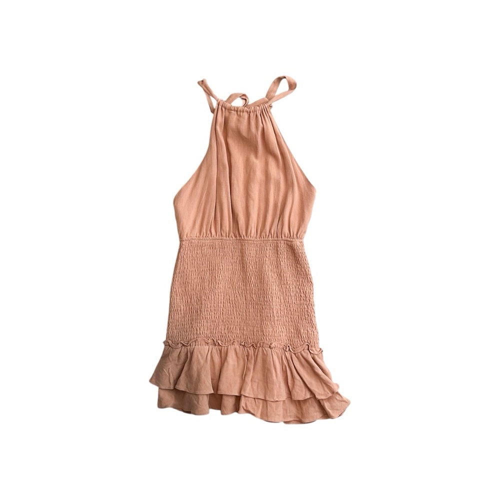 Mable Halter Mini Dress Ruffle Hem‎ Medium M - Picture 4 of 8